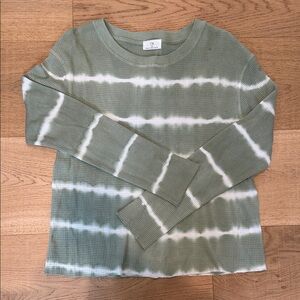 T.La Kids Olive Tie-Dye Long Sleeve Tee